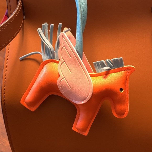 Brown Horse Pegasus pony Bag Charm designer look luxury style for your bag purse - Picture 4 of 4